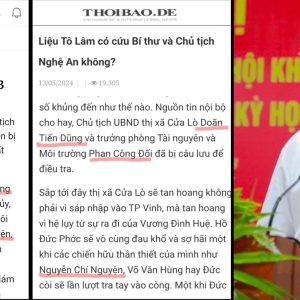 Từ Cửa Lò (Nghệ An) lửa sẽ cháy lan dần đến những lãnh đạo cấp cao